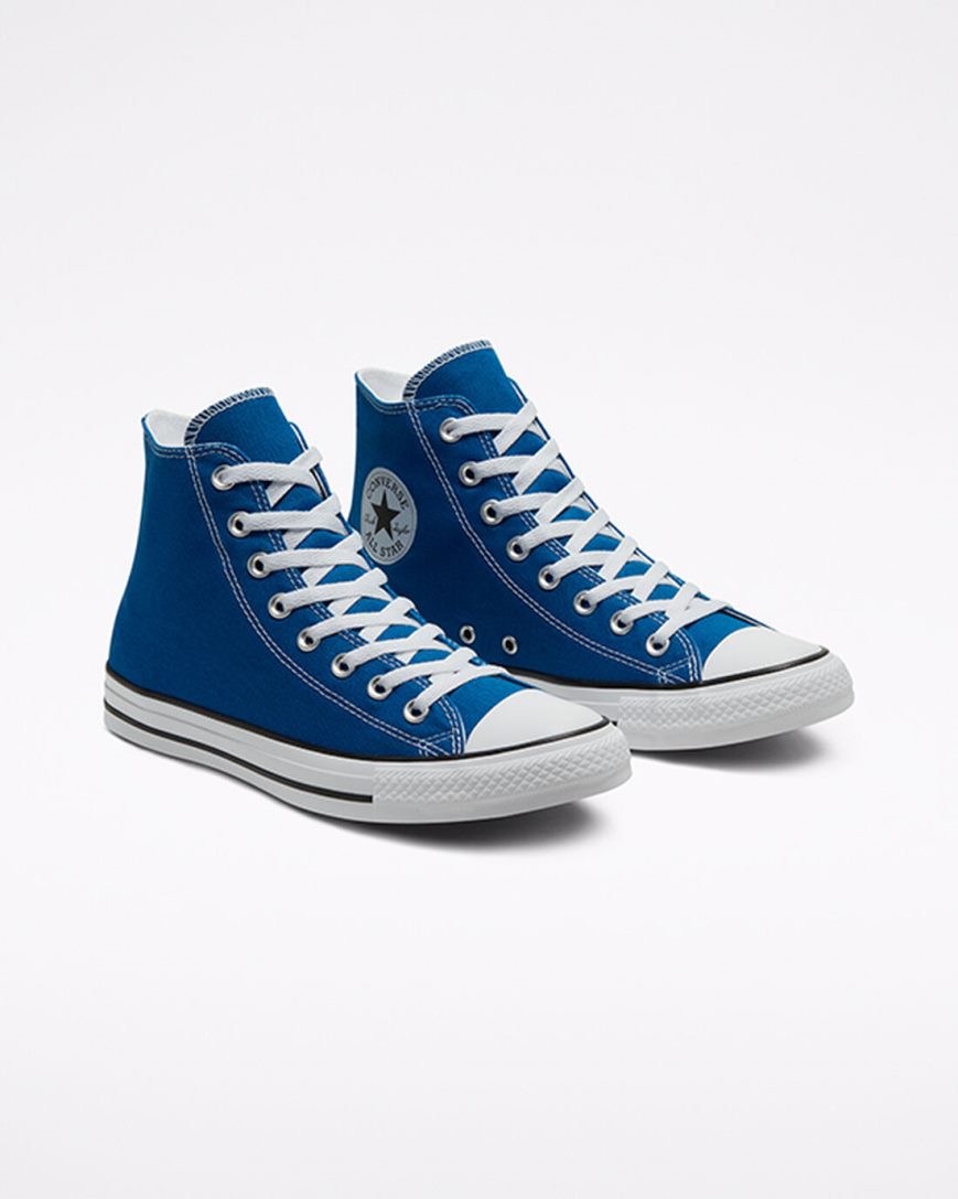 Tenisi Inalti Barbati Converse Chuck Taylor All Star Clasici Albastri Albi | RO JPSHY034